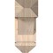 Ekena Millwork Traditional Arts and Crafts Smooth Bracket w/ Offset Brace, Douglas Fir, 7 1/2"W x 18"D x 18"H BKT0806X18X18TRA03SDF - alternate 4